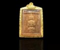 阿贊坤潘2530第一期澤度金（符文版）又稱郵票，純金外殼